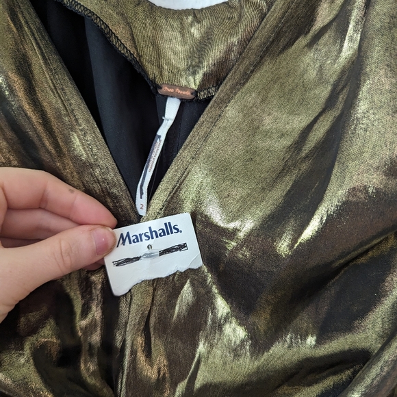 NWT Free People Twist Of Gold Mini Dress - Picture 10 of 11